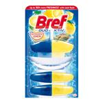 Bref Duo Aktiv Mediterranean Lemon - tekutý WC blok 50 ml, 1 + 2 náplně