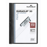 Desky s klipem Durable DuraClip30 - černé