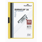 Desky s klipem Durable DuraClip30 - žluté